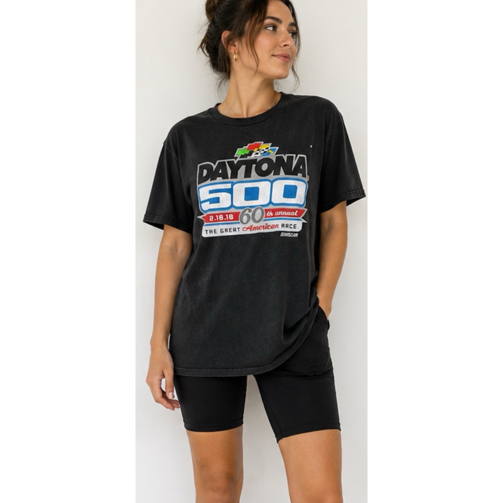 Nascar Daytona 500 2018 Graphic T Shirt Mens Xl Black Racing Fanatics